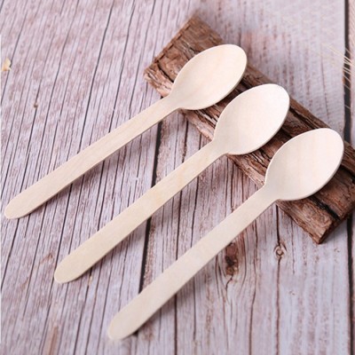 160mm Disposable Table Soup Wood Spoon Lure Rest Camping Tools Outdoor Games