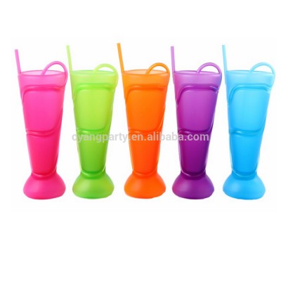 16oz Promotional Plastic Crazy Straw Cup Kids Cup 41001